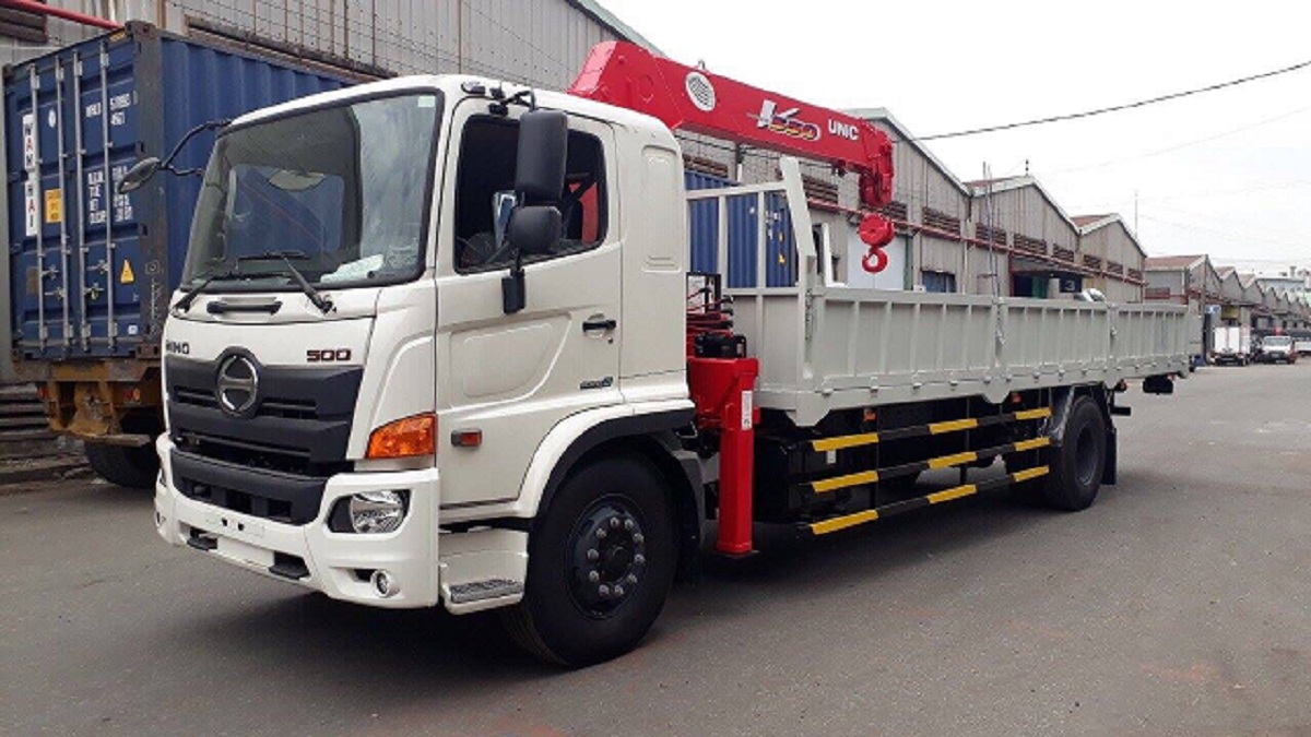 xe hino thùng 8m6 xe cẩu hino fg